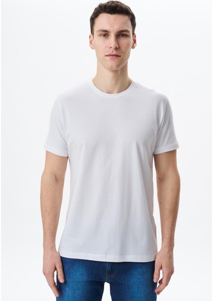 Erkek Regular Fit Basic Süprem Bisiklet Yaka Tişört Y29344453002