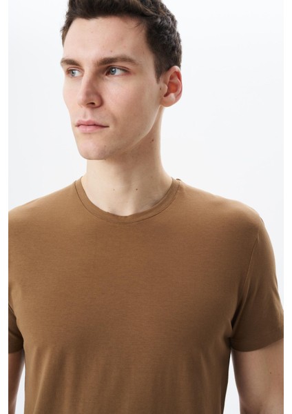 Erkek Regular Fit Basic Süprem Bisiklet Yaka Tişört Y29344453002