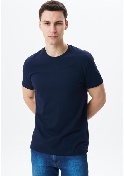 Erkek Regular Fit Basic Süprem Bisiklet Yaka Tişört Y29344453002 modelleri