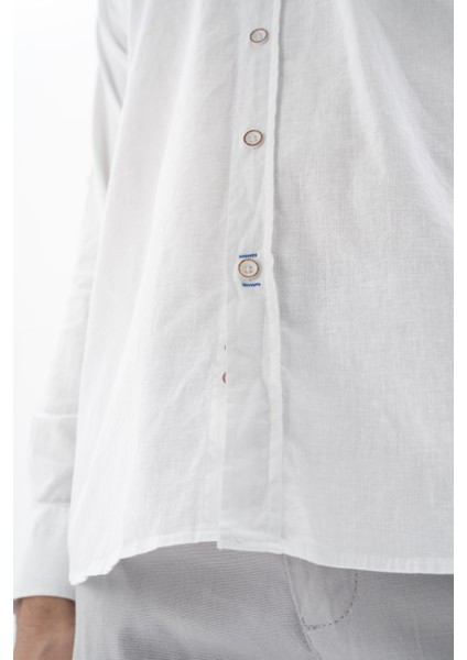 Erkek Uzun Kollu Regular Fit Keten Gömlek Y25485117101 modelleri