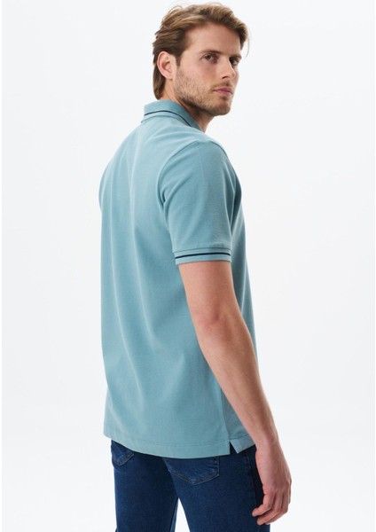 Erkek Regular Fit Basic % 100 Pamuk Pike Polo Yaka Tişört Y29374354402