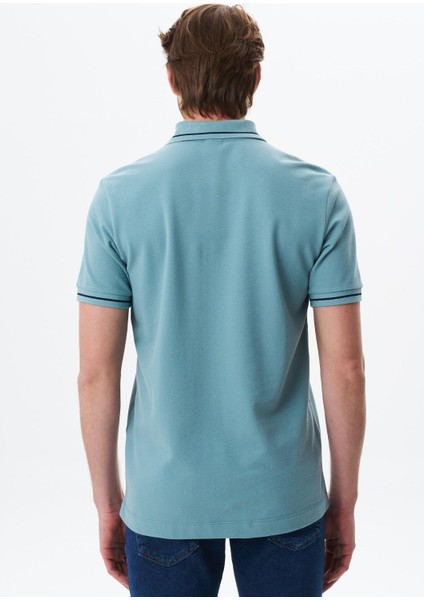 Erkek Regular Fit Basic % 100 Pamuk Pike Polo Yaka Tişört Y29374354402