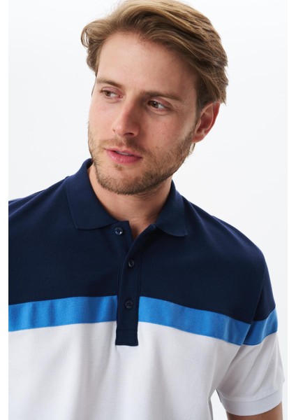 Erkek Regular Fit Basic % 100 Pamuk Pike Polo Yaka Tişört Y29374354702