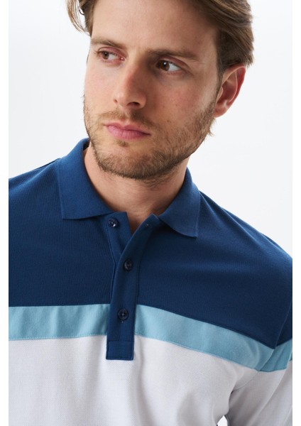 Erkek Regular Fit Basic % 100 Pamuk Pike Polo Yaka Tişört Y29374354702