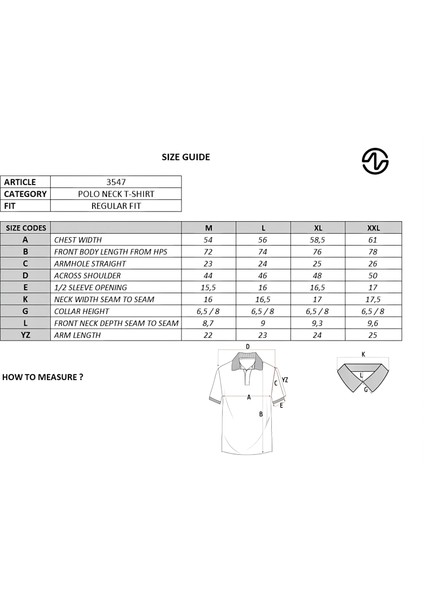 Erkek Regular Fit Basic % 100 Pamuk Pike Polo Yaka Tişört Y29374354702
