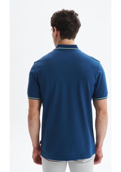 Erkek Regular Fit Basic % 100 Pamuk Pike Fermuarlı Polo Yaka Tişört Y29374354202 indirimleri