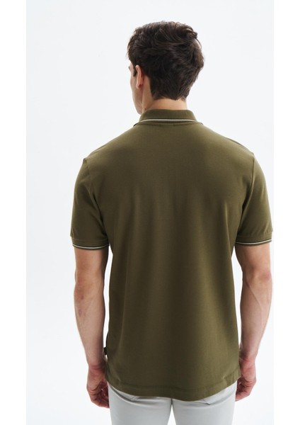 Erkek Regular Fit Basic % 100 Pamuk Pike Fermuarlı Polo Yaka Tişört Y29374354202 indirimleri