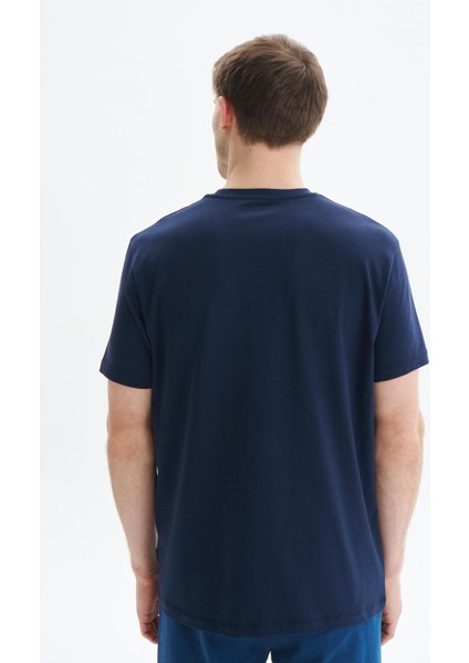 Erkek Regular Fit Yazı Baskılı Süprem Bisiklet Yaka Tişört Y29344472802