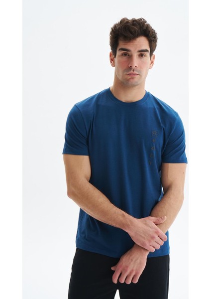 Erkek Regular Fit Yazı Baskılı Süprem Bisiklet Yaka Tişört Y29344472402