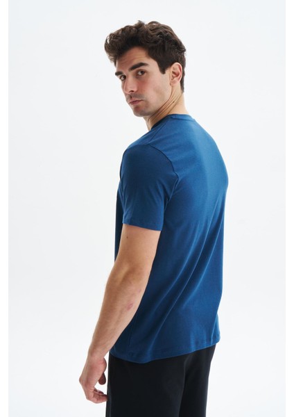 Erkek Regular Fit Yazı Baskılı Süprem Bisiklet Yaka Tişört Y29344472402