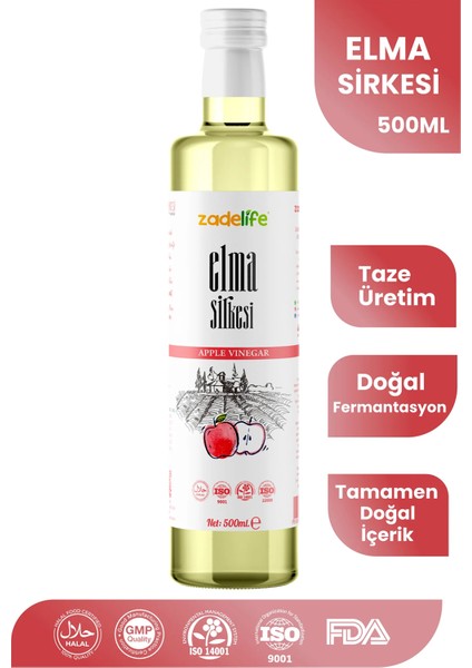 Elma Sirkesi Net 500 ml