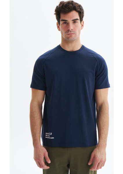 Erkek Regular Fit Basic Reglan Kollu Süprem Bisiklet Yaka Tişört Y29344472202