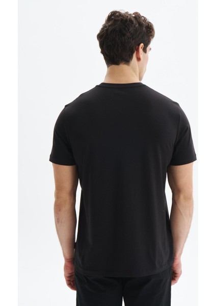 Erkek Regular Fit Yazı Baskılı Süprem Bisiklet Yaka Tişört Y29344472702