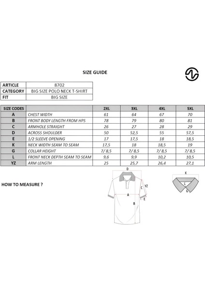Erkek Battal Büyük Beden Basic % 100 Pamuk Pike Polo Yaka Tişört Y29374870202