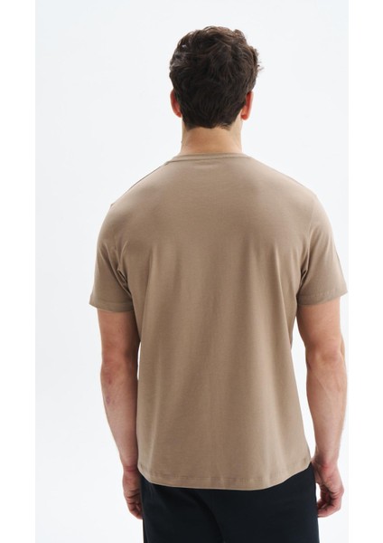 Erkek Regular Fit Yazı Baskılı Süprem Bisiklet Yaka Tişört Y29344472402