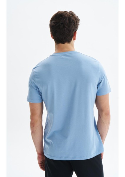 Erkek Regular Fit Yazı Baskılı Süprem Bisiklet Yaka Tişört Y29344472402