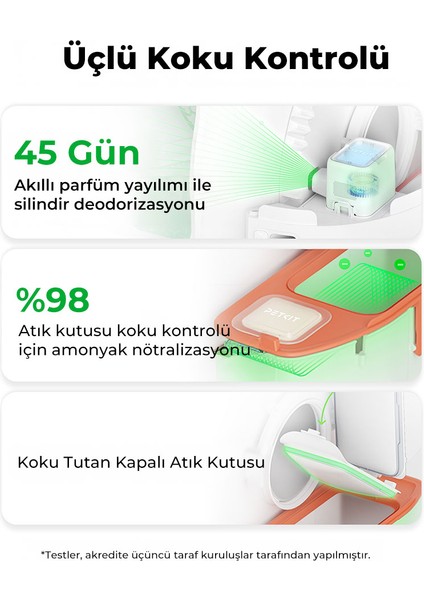 Purobot Max Pro Akıllı Kedi Tuvaleti Beyaz (Resmi Distribütör garantili)