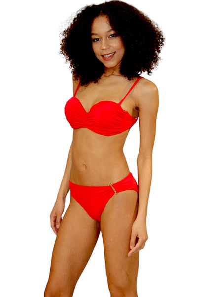 Straplez Dolgulu Kaplı Bikini Takımı fiyatları