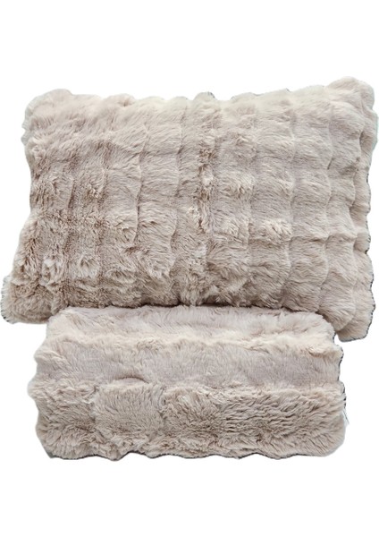 Comfort Set Yorgan Seti Seti Çift Kişilik Puff Loria Pudra