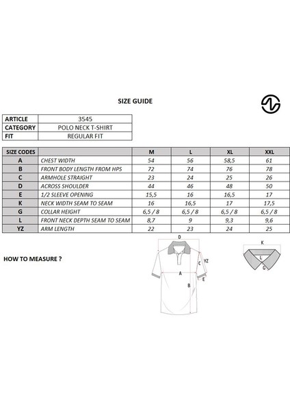 Erkek Regular Fit Basic % 100 Pamuk Pike Polo Yaka Tişört Y29374354502