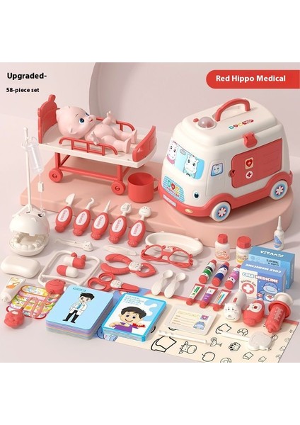 Çocuk Küçük Doktor Oyuncak Seti Kız Oyun Evi Tıbbi Kutu Doktoru Gör Bebek 3-6 Yaş Hediye Puzzle (Yurt Dışından)