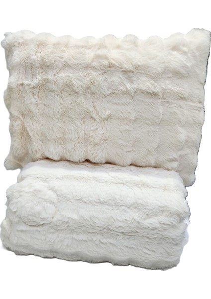 Comfort Yorgan Seti Çift Kişilik Puff Loria Krem