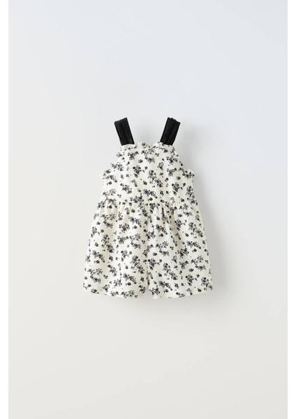 La’ciel Paris Çiçek Desenli Keten Tulum modelleri