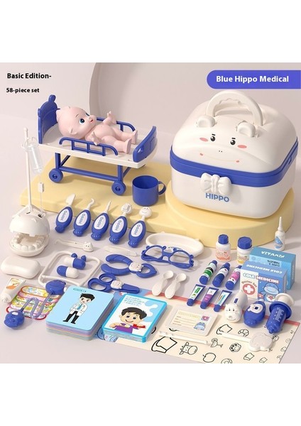 Çocuk Küçük Doktor Oyuncak Seti Kız Oyun Evi Tıbbi Kutu Doktoru Gör Bebek 3-6 Yaş Hediye Puzzle (Yurt Dışından)