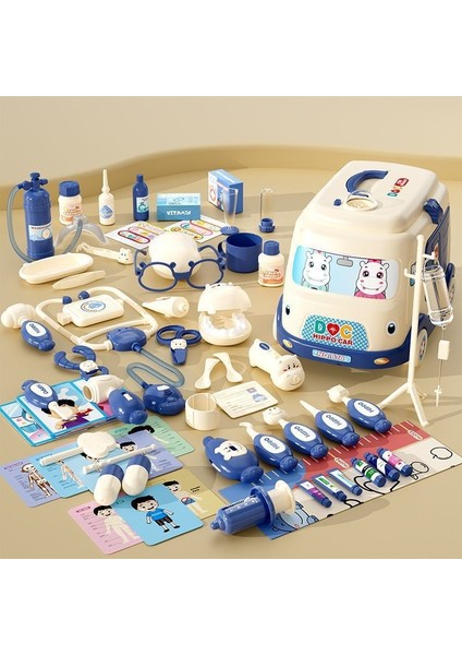 Çocuk Küçük Doktor Oyuncak Seti Kız Oyun Evi Tıbbi Kutu Doktoru Gör Bebek 3-6 Yaş Hediye Puzzle (Yurt Dışından)