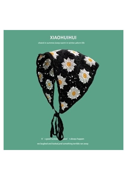 Ilkbahar ve Sonbahar Gezisi Ins Tatlı ve Sevimliar El Yapımı Örgü Saç Bantları Kadın Saç Aksesuarları Örme Tığ Işi Kafa Bandı Yaz Üçgen Atkı (Yurt Dışından)