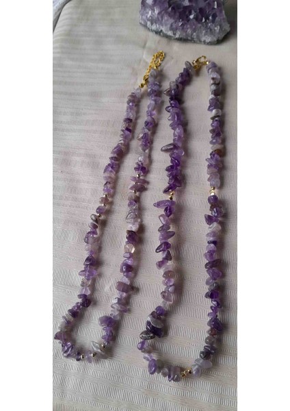 Ametist Doğal Taş Kolye modelleri