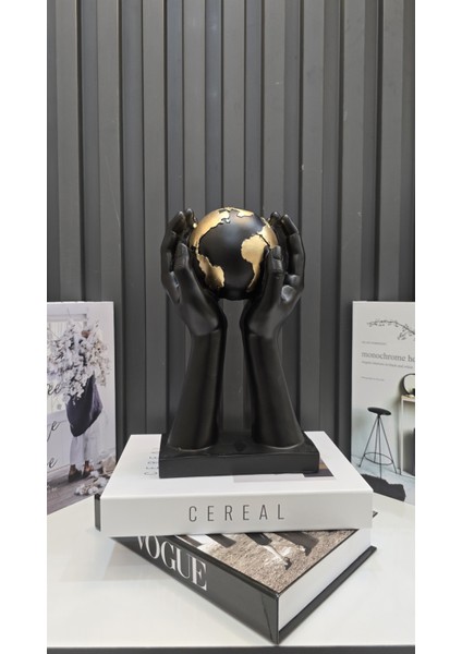 Dünyayı Ellerinde Tutan Dekoratif Obje modelleri