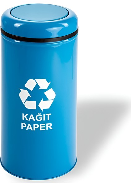 Tekli Pratik Kapaklı Geri Dönüşüm Atık Ünitesi Elektrostatik Boyalı 27 Lt
