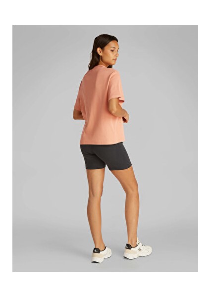 Woven Label Rıb Relaxed Tee