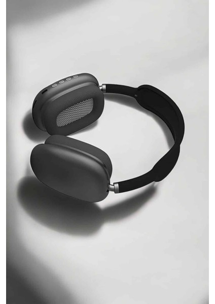 P9 Plus Hi-Fi Ses Kalitesi Ayarlanabilir Mikrofonlu Bluetooth Kulaklık Siyah