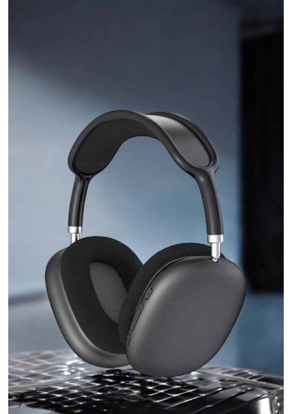 P9 Plus Hi-Fi Ses Kalitesi Ayarlanabilir Mikrofonlu Bluetooth Kulaklık Siyah