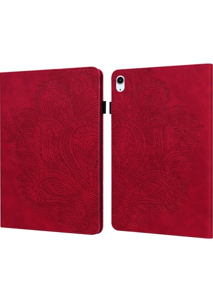 Ipad Air 2022 / Air 2020 10.9 Için Peacock Tablet Kılıfı (Kırmızı) (Yurt Dışından)