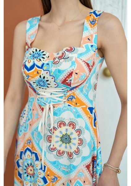 Önü Bağcıklı Elbise modelleri