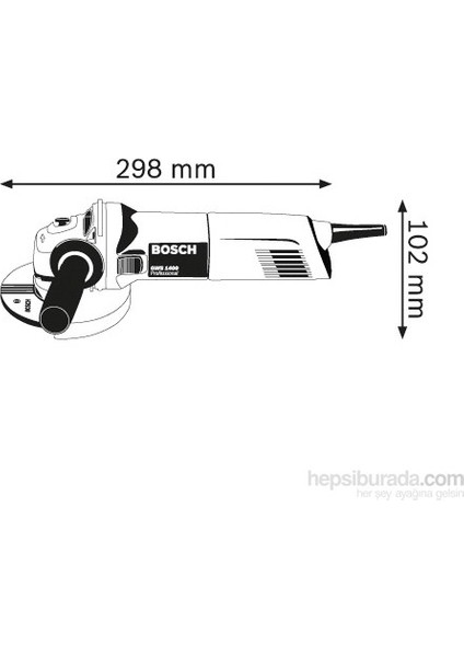 GWS 1400 125mm Profesyonel Avuç Taşlama 1400Watt