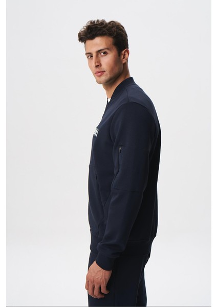 Erkek Slim Fit Scuba Su Geçirmeyen Kumaş Basic Kol Cepli Tam Fermuar Kolej Yaka Sweatshirt K28324988301 indirimleri