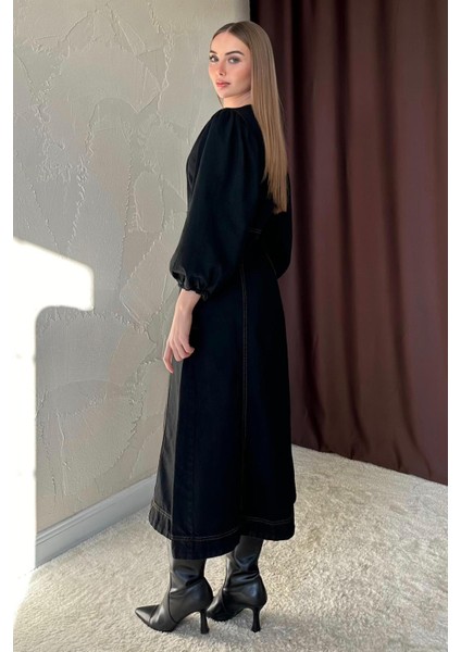 Balon Kol Kot Elbise fırsatları