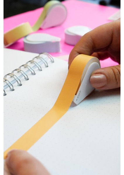 Yapışkanlı Kağıt Bant 15mm x 5m Kavuniçi