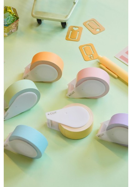 Yapışkanlı Kağıt Bant 15mm x 5m Kavuniçi modelleri