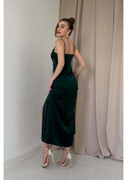 Askılı Saten Elbise fırsatları