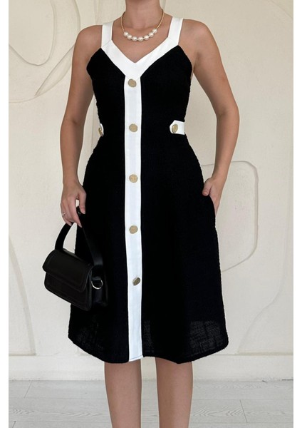 Süs Cepli Askılı Elbise modelleri