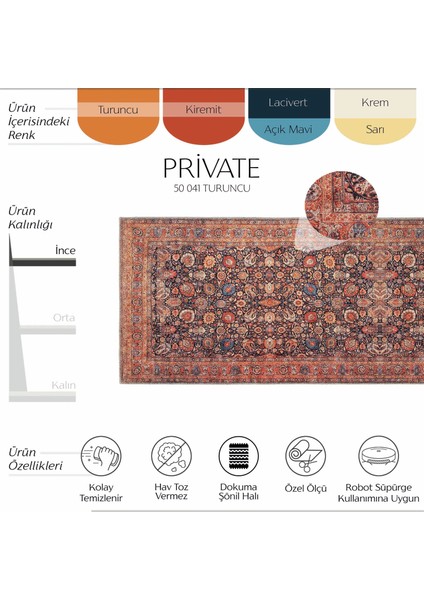 Private Renkli Eskitme Halı Vintage Halı Yolluk Dijital Baskı Halı Çiçekli Otantik Halı salon halısı fiyatları