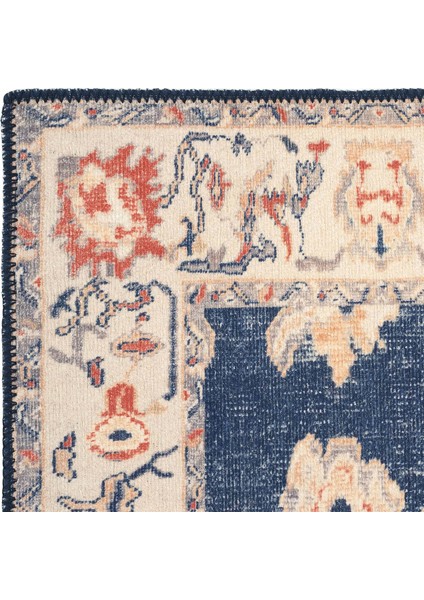 Private Krem Eskitme Vintage Halı Etnik Desenli Otantik Şönil Yolluk Yıkanabilir Hol Koridor Halısı fırsatları