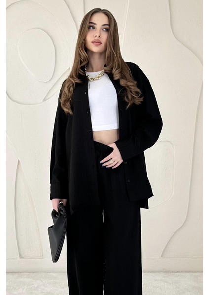 Alice Gömlek ve Bol Kesim Pantolon Takım modelleri