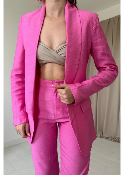 Fit Ceket ve Pantolon Takım - Pembe fiyatları