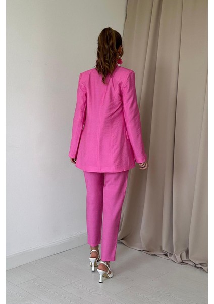 Fit Ceket ve Pantolon Takım - Pembe fırsatları